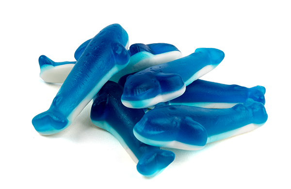 Blauw snoep